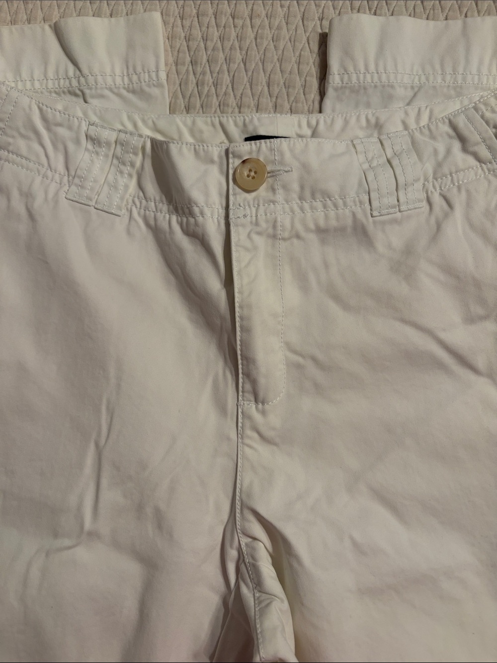 Eddie Bauer White Womens Chino Pants - Straight Fit - Picture 5 of 5